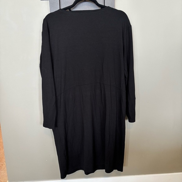 Eileen Fisher Soft Black Tunic Dress - size S - Picture 5 of 6